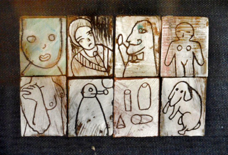 Corn� Joubert - Figures and dog